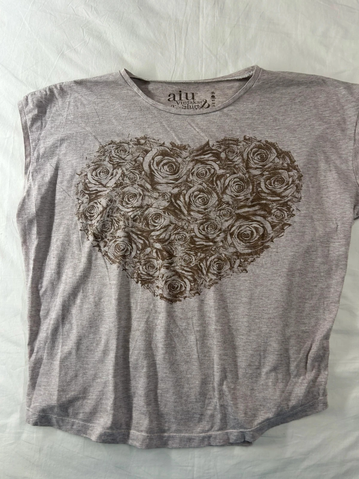 Blusa de mangas curtas bege aiu vintakar – photo 2